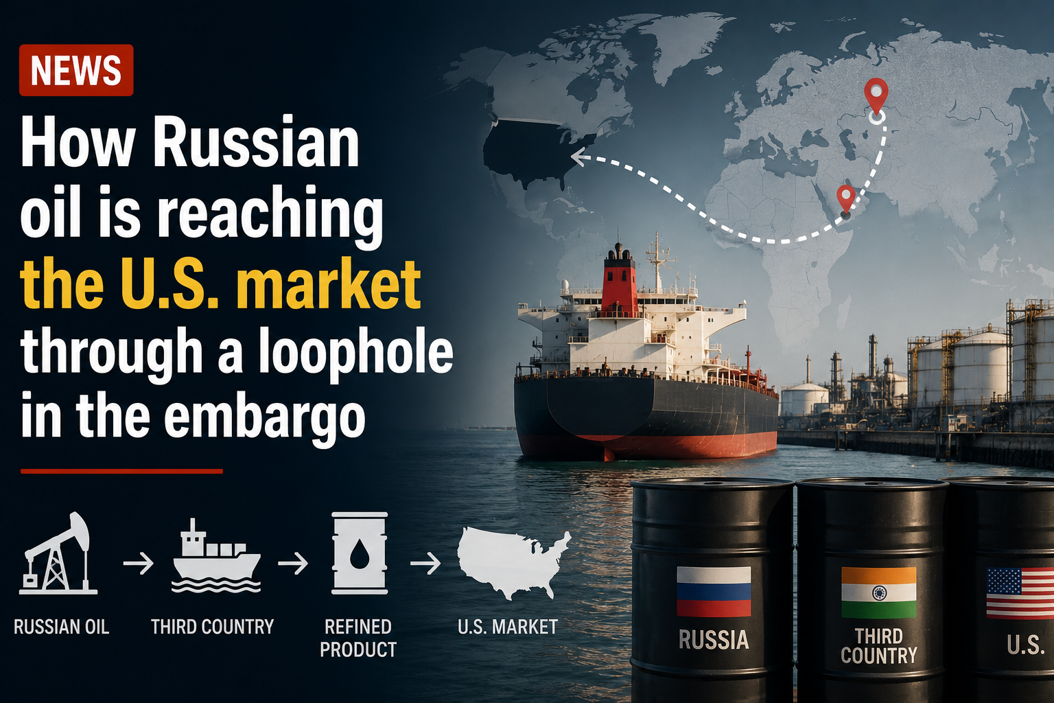 How Russian oil is reaching